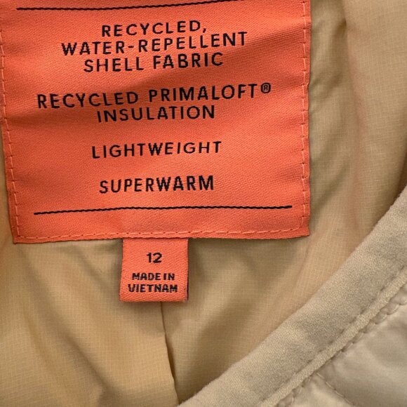 J Crew Light Weight Quilted Puffer Jacket Sz L - Picture 3 of 3